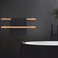Casa Padrino Chauffe Serviettes de Salle de Bain de Luxe Bronze Mat 63 cm - Accessoires de Salle de Bain