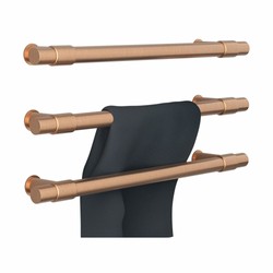 Casa Padrino Chauffe Serviettes de Salle de Bain de Luxe Bronze Mat 63 cm - Accessoires de Salle de Bain