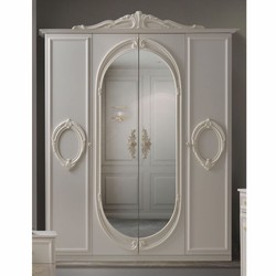 Casa Padrino armoire de chambre baroque de luxe crème 178,6 cm - Meubles de chambre baroque