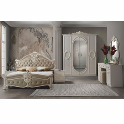 Casa Padrino armoire de chambre baroque de luxe crème 178,6 cm - Meubles de chambre baroque