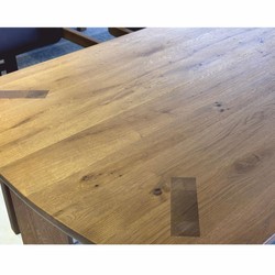 Casa Padrino luxury oak dining table brown 240 cm - Dining room furniture