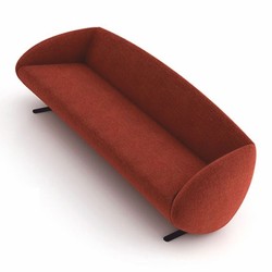 Luxus Wohnzimmer Hotel Büro Sofa Rot