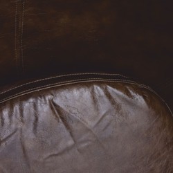 Casa Padrino sillón giratorio de aluminio con cuero artificial plata / marrón oscuro A. 133 cm - Muebles de aluminio