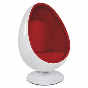 Luxus Sessel Drehsessel Weiß Rot