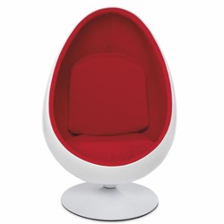 Luxus Sessel Drehsessel Weiß Rot