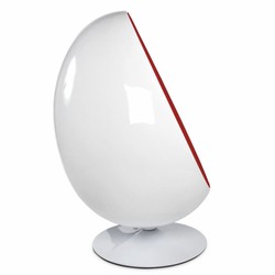 Luxus Sessel Drehsessel Weiß Rot