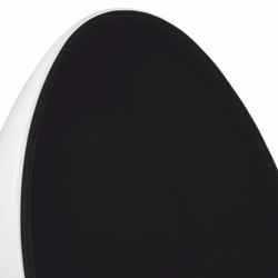 Casa Padrino fauteuil pivotant de luxe blanc / noir H. 133 cm - Meubles de luxe