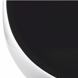 Casa Padrino fauteuil pivotant de luxe blanc / noir H. 133 cm - Meubles de luxe