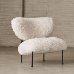 Casa Padrino fauteuil de luxe blanc / noir H. 77 cm - Meubles d'hôtel et de salon