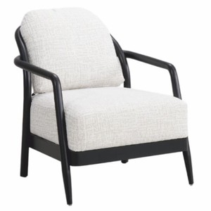 Casa Padrino fauteuil de salon & hôtel de luxe blanc / noir - Intérieur de luxe