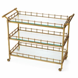Casa Padrino chariot de service de luxe laiton vintage 122,5 cm - Accessoires de gastronomie