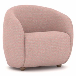Casa Padrino luxury armchair pink / gray / brown - Living room & hotel furniture