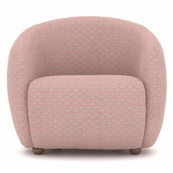 Casa Padrino luxury armchair pink / gray / brown - Living room & hotel furniture