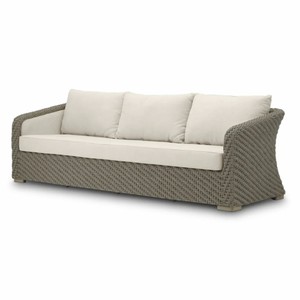 Luxus Outdoor Garten Terrassen Hotel Sofa Grau Sandfarben