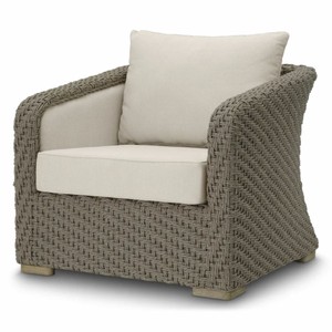Luxus Outdoor Garten Terrassen Hotel Sessel Grau Sandfarben