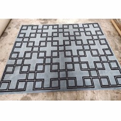 Casa Padrino luxury wool carpet gray / black 200 x 290 cm - Luxury quality