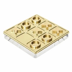 Casa Padrino Decorative Tic Tac Toe Game Gold 61 cm - Luxury Accessories