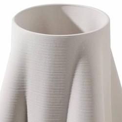 Casa Padrino vase de luxe blanc H. 48 cm - Vase à fleurs en céramique - Accessoires de décoration