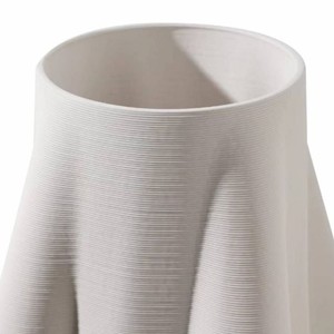 Casa Padrino Luxus Vase Weiß H. 75 cm - Keramik Blumenvase - Deko Accessoires