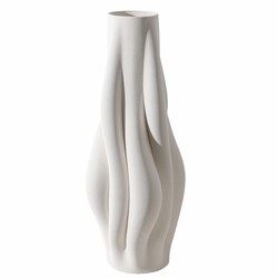 Casa Padrino jarrón de lujo blanco A. 75 cm - Florero de cerámica - Accesorios decorativos