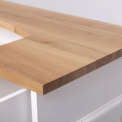 Casa Padrino country style bar counter white / natural 120 cm - Solid bar furniture Casa Padrino country style bar counter white / natural 120 cm - Solid bar furniture