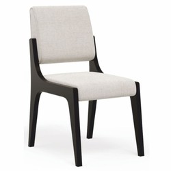 Casa Padrino set di 6 sedie da pranzo di lusso bianco crema / nero - Mobili per hotel e sale da pranzo