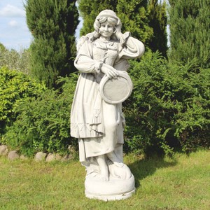 Casa Padrino escultura decorativa de piedra para jardín Art Nouveau mujer gris A. 185 cm Casa Padrino escultura decorativa de piedra para jardín Art Nouveau mujer gris A. 185 cm
