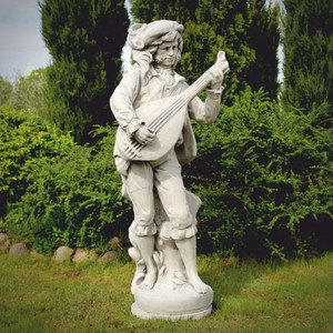 Casa Padrino escultura decorativa de piedra para jardín Art Nouveau hombre gris A. 185 cm Casa Padrino escultura decorativa de piedra para jardín Art Nouveau hombre gris A. 185 cm