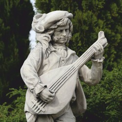 Casa Padrino sculpture décorative en pierre de jardin Art Nouveau homme gris H. 185 cm Casa Padrino sculpture décorative en pierre de jardin Art Nouveau homme gris H. 185 cm