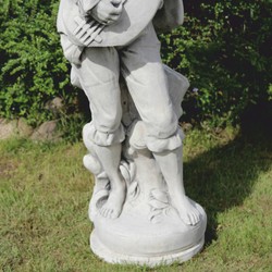 Casa Padrino sculpture décorative en pierre de jardin Art Nouveau homme gris H. 185 cm Casa Padrino sculpture décorative en pierre de jardin Art Nouveau homme gris H. 185 cm