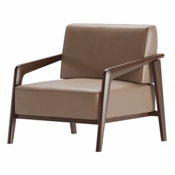 Casa Padrino Luxury Hotel & Living Room Faux Leather Armchair Brown / Dark Brown - Luxury Furniture