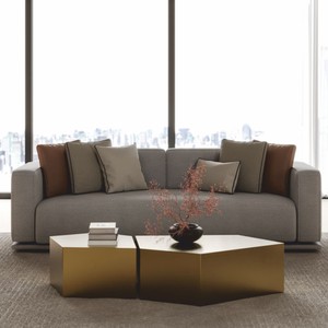 Casa Padrino sofá de lujo gris 225 cm - Muebles para hoteles y salones