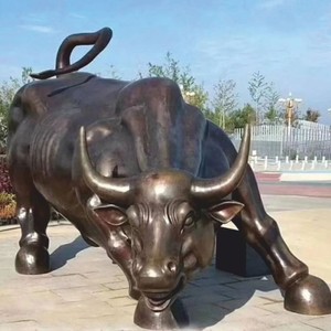 Casa Padrino sculpture décorative en bronze XXL taureau 240 cm - Figurine de jardin grandeur nature