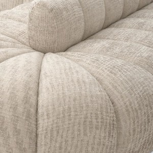 Casa Padrino Luxus Sofa Beige / Schwarz 331 cm - Luxus Hotel Möbel