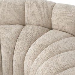 Gebogenes Luxus Wohnzimmer Hotel Büro Sofa Beige Schwarz