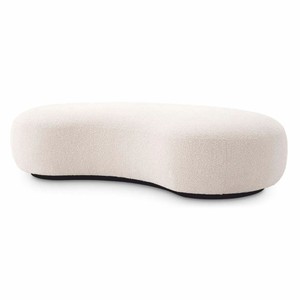 Casa Padrino panca di lusso crema / nero 180 cm - Mobili da soggiorno e hotel