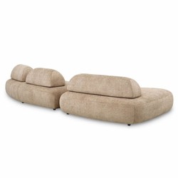 Modulares Luxus Wohnzimmer Hotel Sofa Sandfarben Schwarz