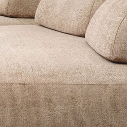 Modulares Luxus Wohnzimmer Hotel Sofa Sandfarben Schwarz