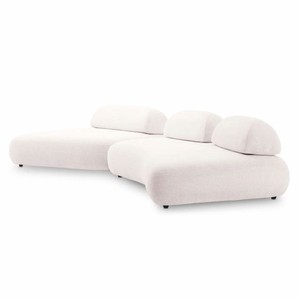 Modulares Luxus Wohnzimmer Hotel Sofa Cremeweiß Schwarz