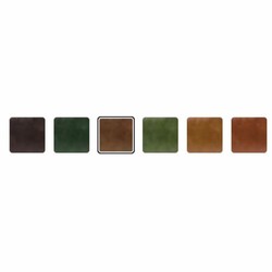 Casa Padrino canapé de luxe en cuir marron / noir 150 cm - Meubles en cuir véritable