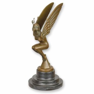 Casa Padrino Art Deco Bronze Sculpture H. 24 cm - Living Room & Desk Decoration