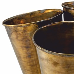 Casa Padrino luxury 3-piece wine cooler vintage brass - Champagne cooler - Hotel accessories