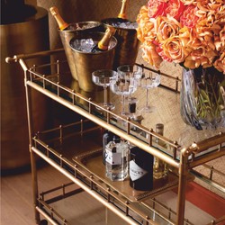 Casa Padrino luxury 3-piece wine cooler vintage brass - Champagne cooler - Hotel accessories