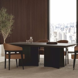 Casa Padrino tavolo da pranzo di lusso marrone scuro 220 cm - Mobili per hotel e sala da pranzo Casa Padrino tavolo da pranzo di lusso marrone scuro 220 cm - Mobili per hotel e sala da pranzo