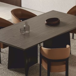 Casa Padrino tavolo da pranzo di lusso marrone scuro 220 cm - Mobili per hotel e sala da pranzo Casa Padrino tavolo da pranzo di lusso marrone scuro 220 cm - Mobili per hotel e sala da pranzo