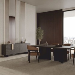 Casa Padrino tavolo da pranzo di lusso marrone scuro 220 cm - Mobili per hotel e sala da pranzo Casa Padrino tavolo da pranzo di lusso marrone scuro 220 cm - Mobili per hotel e sala da pranzo