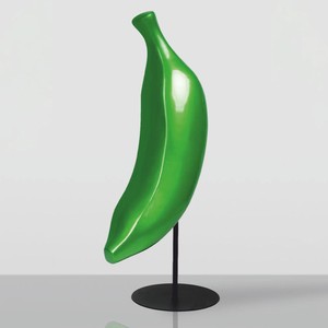 Casa Padrino XXL Decorative Banana with Stand Green / Black H. 112 cm - Living Room & Garden Decoration