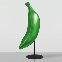 Casa Padrino XXL Decorative Banana with Stand Green / Black H. 112 cm - Living Room & Garden Decoration