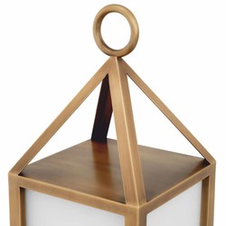 Casa Padrino applique murale d'extérieur de luxe laiton antique / blanc H. 86 cm - éclairage extérieur de luxe