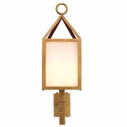 Casa Padrino applique murale d'extérieur de luxe laiton antique / blanc H. 86 cm - éclairage extérieur de luxe